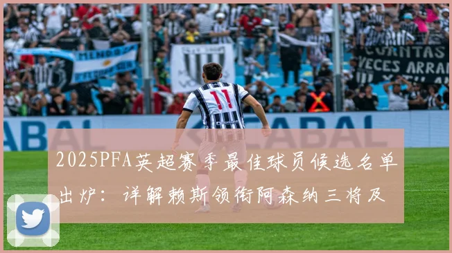 2025PFA英超赛季最佳球员候选名单出炉:详解赖斯领衔阿森纳三将及B费等人入选原因与竞争力分析
